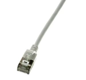 LogiLink Slim U/FTP Netzwerkkabel Grau 1 m Cat6a U/FTP (STP)