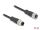 DELOCK M12 Kabel A-kodiert 8 Pin Stecker zu Buchse PVC 5 m