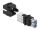DELOCK Keystone Modul USB 3.0 Buchse > USB3.0 Buchse schwarz