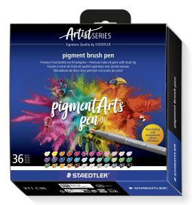 Staedtler Pigment Arts Brush Pen Filzstift Mehrfarbig 36 Stück(e)