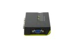 LevelOne KVM-0222 Tastatur/Video/Maus (KVM)-Switch Schwarz, Grün