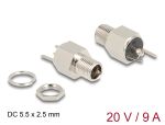 DeLOCK Steckverbinder DC 5,5 x 2,5 mm Buchse zum Einbau...