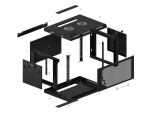 Lanberg WF01-6406-23B Rack 6U Wandmontiertes Regal Schwarz