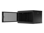 Lanberg WF01-6406-23B Rack 6U Wandmontiertes Regal Schwarz