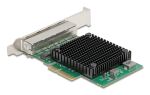 DeLOCK PCI Express x4 Netzwerkkarte 2,5 Gigabit LAN 4 x RJ45 RTL8125