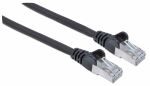 Intellinet Netzwerkkabel mit Cat6a-Stecker und Cat7-Rohkabel, S/FTP, 100% Kupfer, LS0H, 2 m, schwarz