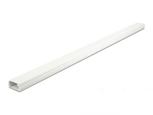 DeLOCK Kabelkanal mit Deckel selbstklebend 26 x 13 mm - Länge 1 m weiß