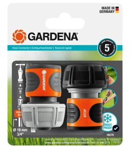 Gardena 18275-20 Anschlussteil für Wasserschlauch Schlauchanschluss Schwarz, Orange 2 Stück(e)