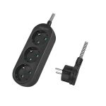 LogiLink LPS261 Verlängerungskabel 1,5 m 3 AC-Ausgänge Drinnen Schwarz, Weiß