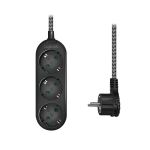 LogiLink LPS261 Verlängerungskabel 1,5 m 3 AC-Ausgänge Drinnen Schwarz, Weiß
