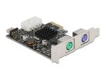 DELOCK PCI Express x1 Karte 2x PS/2 Low Profile Formfaktor