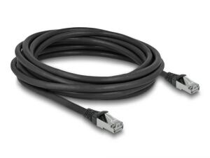 DeLOCK RJ45 Netzwerkkabel Cat.6A S/FTP PUR Outdoor 5 m schwarz