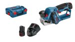 Bosch Professional GHO 12V-20 Akku-Hobel inkl. L-Boxx + 2...