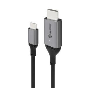 ALOGIC ULCHD02-SGR Videokabel-Adapter 2 m HDMI Typ A (Standard) USB Typ-C Schwarz, Grau