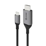ALOGIC ULCHD02-SGR Videokabel-Adapter 2 m HDMI Typ A (Standard) USB Typ-C Schwarz, Grau