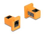 DELOCK D-Typ Modul RJ45 Buchse zu Buchse 90°gewinkelt...