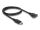 DELOCK Displayport Kabel DP -> DP St/Bu 1.00m schwarz
