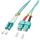 Lindy 15m OM3 LC - SC Duplex InfiniBand/Glasfaserkabel Türkis