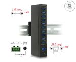 DELOCK Industrie HUB 10xUSB 3.0 Typ-A 20kV ESD Schutz extern