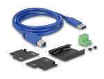 DELOCK Industrie HUB 10xUSB 3.0 Typ-A 20kV ESD Schutz extern