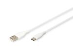 Digitus USB-C Silikon Anschlusskabel, 1m, weiß