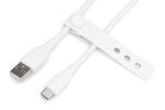 Digitus USB-C Silikon Anschlusskabel, 1m, weiß