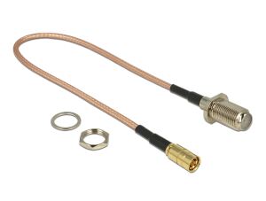 DeLOCK 13024 Koaxialkabel RG-316 0,25 m F SMB Braun