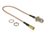 DeLOCK 13024 Koaxialkabel RG-316 0,25 m F SMB Braun