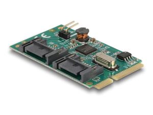 DELOCK Mini PCI Expr Card 2x SATA III 7Pin int + 1x Pfost