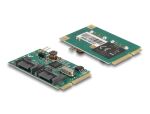DELOCK Mini PCI Expr Card 2x SATA III 7Pin int + 1x Pfost