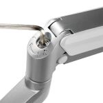 LogiLink BP0087 Flachbildschirm-Tischhalterung 81,3 cm (32") Tisch/Bank Silber