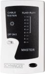 Schwaiger NWM1 531 Netzwerkkabel-Tester Schwarz, Weiß