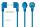 Kabelmeister SK0130-B005 Stromkabel Blau 0,5 m Netzstecker Typ E+F C13-Koppler