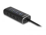 DELOCK 4 Port USB 10 Gbps Hub mit USB Type-C Anschluss 60cm