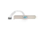 Digitus Slotblech Adapterkabel, D-Sub9/St - IDC 2x 5pin/Bu