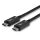 Lindy 31120 Thunderbolt-Kabel 1 m 40 Gbit/s Schwarz