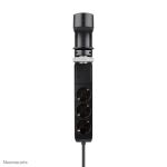 Neomounts DS22-840BL6 Tischsteckdose mit Klemme und USB-C- und USB-A-Anschlüssen - Schnellladung