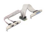 DELOCK Mini PCIe I/O PCIe full size 1x Parallel, 2x Seriell