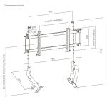 Oplite OP-R8-SMSB Flachbildschirm-Tischhalterung 144,8 cm (57") Tisch/Bank Schwarz