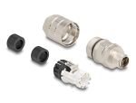 Delock M12 Stecker 8 Pin X-kodiert feldkonfektionierbar