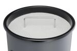 Durable 333023 Mülleimer 17 l Rund Metall Silber
