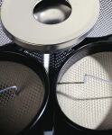 Durable 333023 Mülleimer 17 l Rund Metall Silber