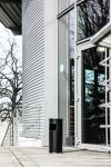 Durable 333023 Mülleimer 17 l Rund Metall Silber