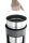 Durable 333023 Mülleimer 17 l Rund Metall Silber