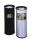 Durable 333023 Mülleimer 17 l Rund Metall Silber