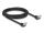 DELOCK RJ45 Netzwerkkabel Cat.6A S/FTP Slim 45 2m schwarz