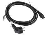 Lanberg CA-C5CA-11CC-003-BK Stromkabel Schwarz 3 m C5-Koppler CEE7/7