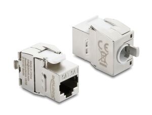 DELOCK Keystone Modul RJ45 BU < LSA Cat.6A werkzeugfrei
