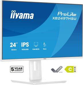iiyama ProLite XB2497HSU-W1 Computerbildschirm 60,5 cm (23.8") 1920 x 1080 Pixel Full HD LED Weiß