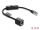 DeLOCK RJ45 Kabel Stecker zu Buchse mit Schalter Cat.6 F/UTP 0,3 m - Netzwerkschaltung schwarz